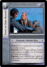 lotr tcg the hunters c uc forth the three hunters g