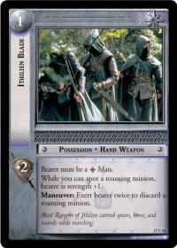 lotr tcg the hunters c uc ithilien blade