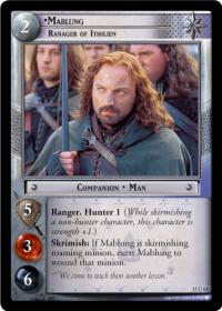 lotr tcg the hunters c uc mablung ranger of ithilien