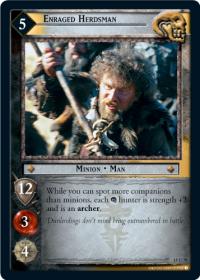 lotr tcg the hunters c uc enraged herdsman