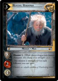 lotr tcg the hunters c uc hunting herdsman