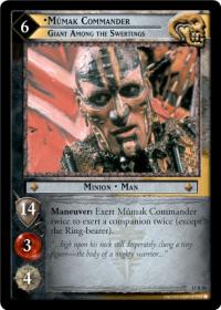 lotr tcg the hunters mumak commander giant among the swertings