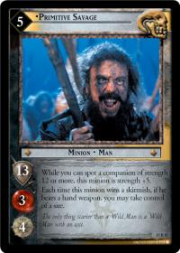 lotr tcg the hunters primitive savage