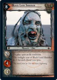 lotr tcg the hunters black land shrieker