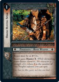 lotr tcg the hunters c uc orkish hunting spear