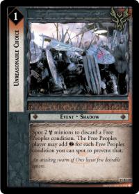 lotr tcg the hunters unreasonable choice