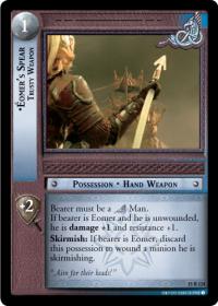 lotr tcg the hunters eomer s spear trusty weapon