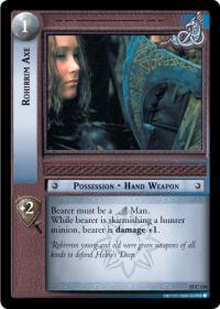 lotr tcg the hunters c uc rohirrim axe