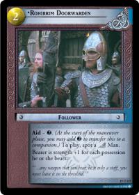 lotr tcg the hunters c uc rohirrim doorwarden