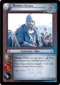 lotr tcg the hunters c uc rohirrim soldier