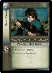 lotr tcg the hunters c uc hobbit sword