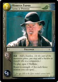lotr tcg the hunters c uc hobbiton farmer lover of pipeweed