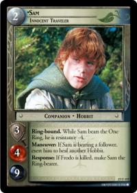 lotr tcg the hunters c uc sam innocent traveler