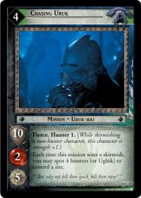 lotr tcg the hunters c uc chasing uruk