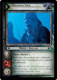 lotr tcg the hunters c uc following uruk