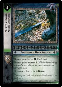 lotr tcg the hunters lurtz s sword mighty longsword