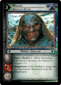 lotr tcg the hunters c uc mauhur relentless hunter