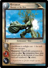 lotr tcg the hunters quickbeam hastiest of all ents foil