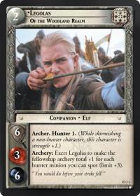 lotr tcg the hunters legolas of the woodland realm masterworks f