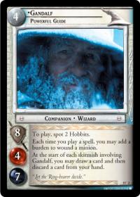 lotr tcg the hunters gandalf powerful guide masterworks foil