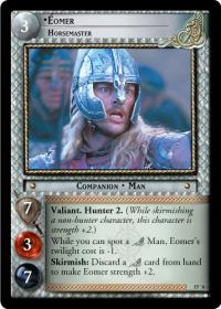 lotr tcg the hunters eomer horsemaster masterworks foil