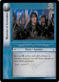 lotr tcg rise of saruman c uc weapons of lothlorien