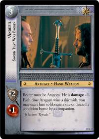 lotr tcg rise of saruman anduril sword that was broken