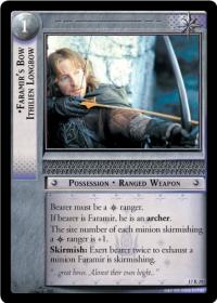 lotr tcg rise of saruman faramir s bow ithilien longbow