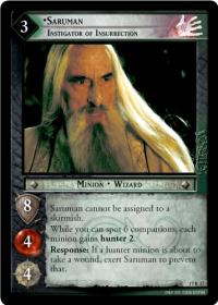 lotr tcg rise of saruman saruman instigator of insurrection