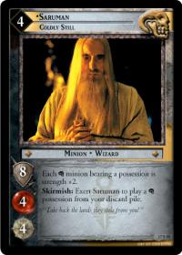 lotr tcg rise of saruman c uc saruman coldly still