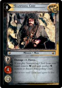 lotr tcg rise of saruman stampeding chief