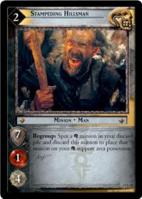 lotr tcg rise of saruman c uc stampeding hillsman