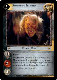 lotr tcg rise of saruman c uc stampeding shepherd