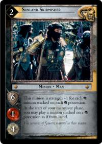 lotr tcg rise of saruman c uc sunland skirmisher