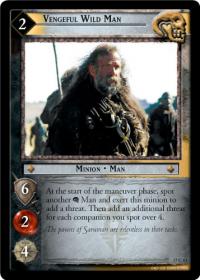 lotr tcg rise of saruman c uc vengeful wild man