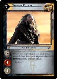 lotr tcg rise of saruman c uc vengeful pillager