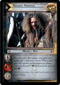 lotr tcg rise of saruman vengeful primitive