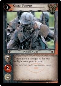 lotr tcg rise of saruman c uc orkish footman