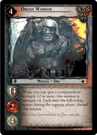 lotr tcg rise of saruman c uc orkish warrior