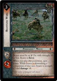 lotr tcg rise of saruman relentless warg