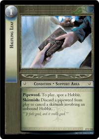 lotr tcg rise of saruman c uc halfling leaf