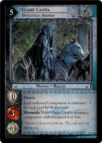 lotr tcg rise of saruman ulaire cantea duplicitous assassin