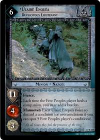 lotr tcg rise of saruman ulaire enquea duplicitous lieutenant