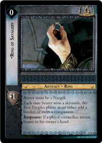 lotr tcg rise of saruman ring of savagery