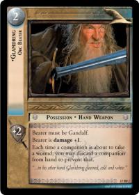 lotr tcg rise of saruman glamdring orc beater foil