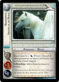 lotr tcg rise of saruman shadowfax greatest of the mearas masterwork