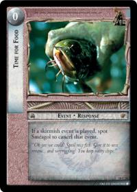 lotr tcg treachery and deceit c uc time for food