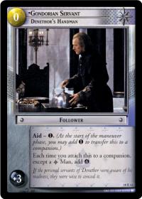 lotr tcg treachery and deceit gondorian servant denethor s handman