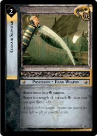 lotr tcg treachery and deceit c uc corsair scimitar