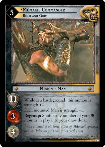 Mumakil Commander, Bold and Grim